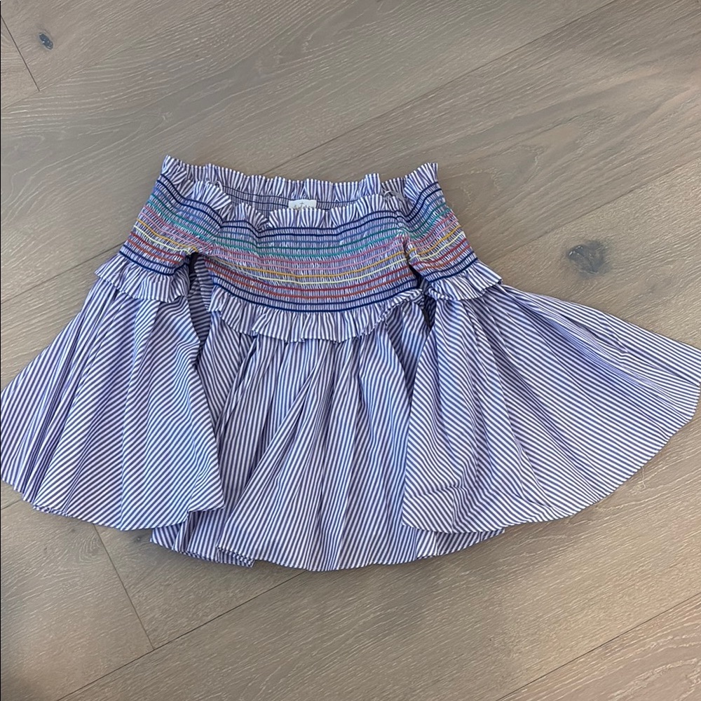 Petersyn Davenport Violet Stripe Top Rainbow Size S Small